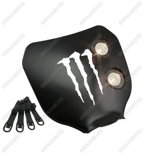 Maschera doppio faro nero - faro,