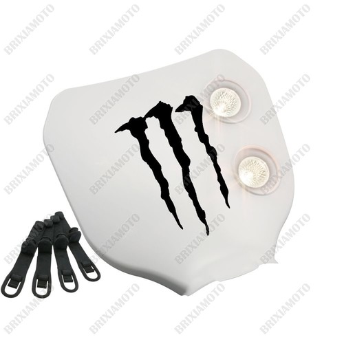 Maschera doppio faro bianco - maschera,