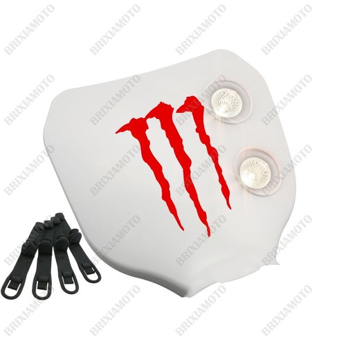 Maschera doppio faro bianco - doppio,