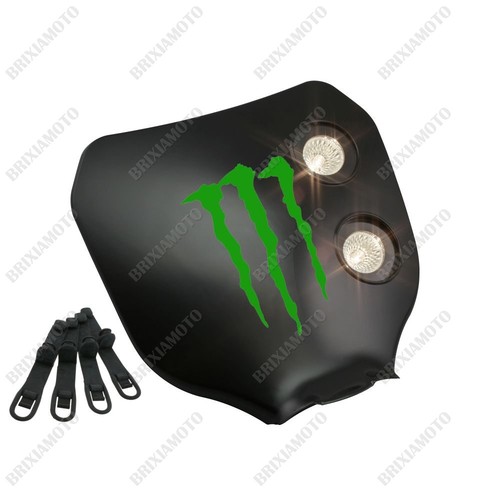 Maschera doppio faro nero - maschera,
